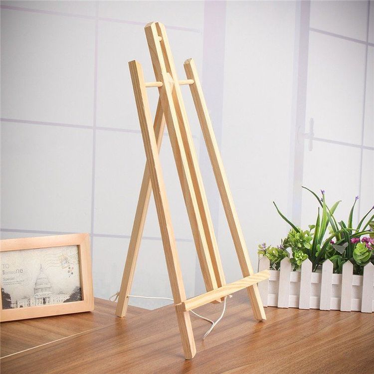 12 Stück Faltbare Holz-Staffeleien – A-Form Für Leinwände, Bilder & Displays