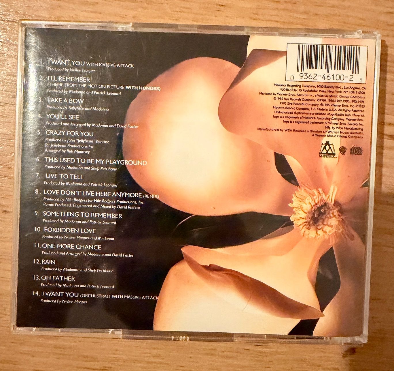 CD: Madonna Something to Remember CD Australia 1er édition – Usato da Lausanne venduto da davzic 2