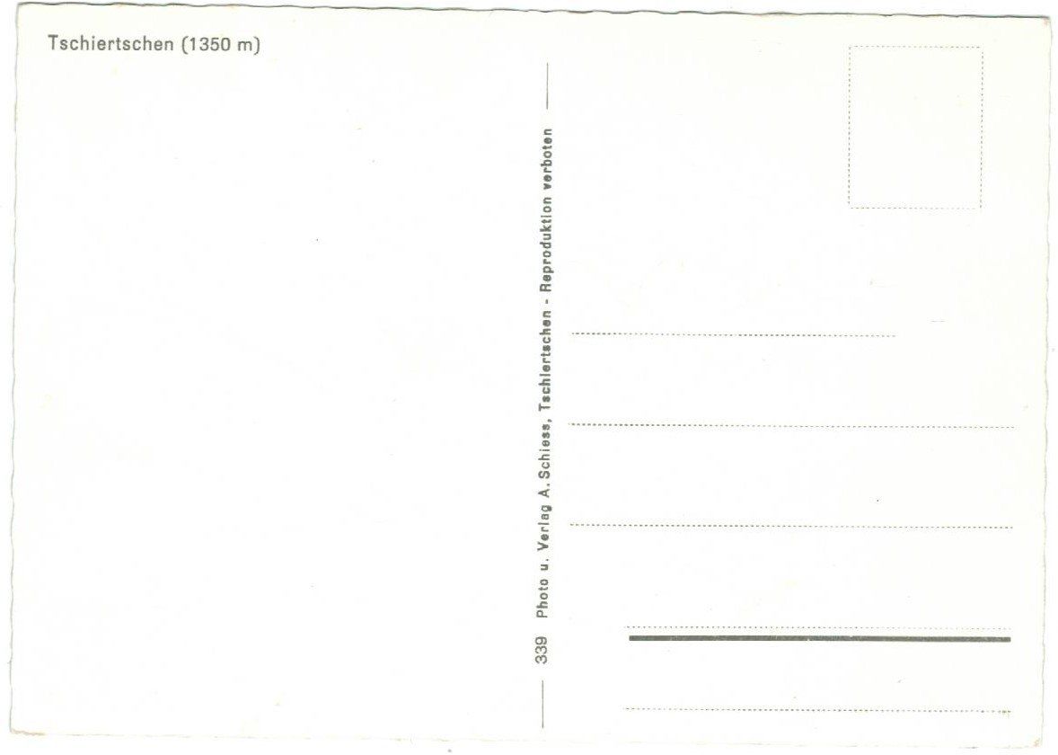 Cartoline postali: AK Tschiertschen – Usato da Zürich venduto da tol_b7c7 1