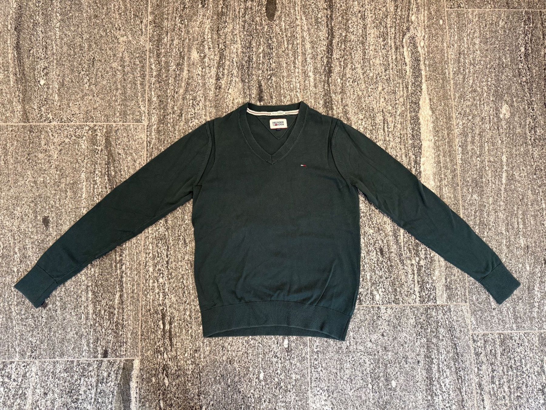 Tommy Hilfiger Maglioni & Felpe: Dark green Tommy Hilfiger mens pullover – Usato da S. Vittore venduto da via_h2nb