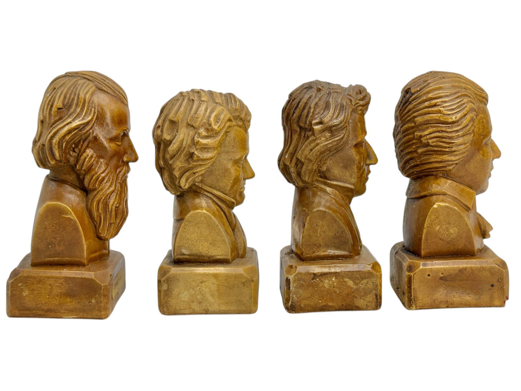 Statuette: 4 Statuettes compositeurs: Brahms, Beethoven, Chopin, Mozart – Usato da Morges venduto da Novantica 4