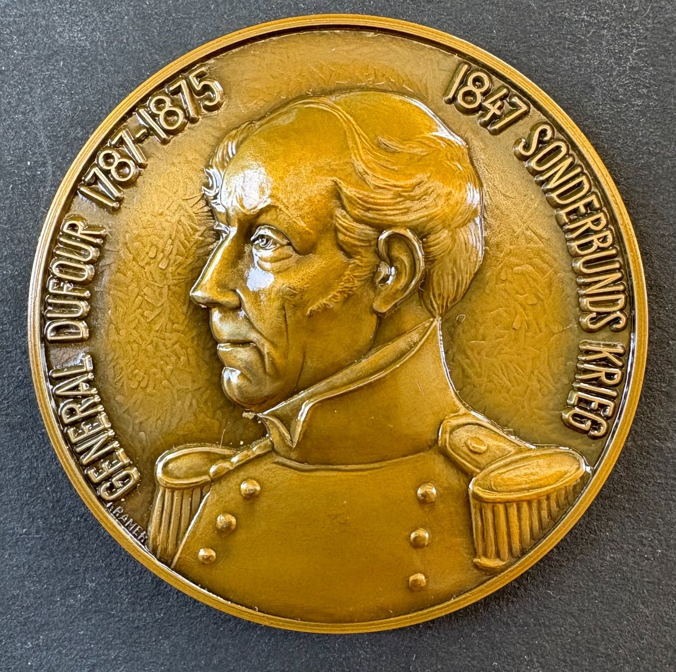 Medaglie: GEDENKMEDAILLE GENERAL DUFOUR 1787-1875 – Usato da Ostermundigen venduto da crazy-horse-1840