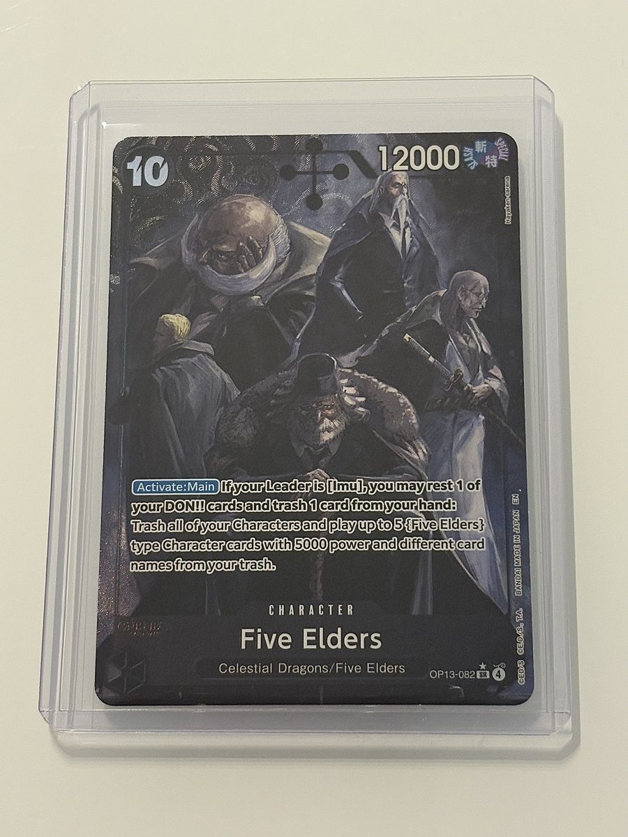 Bandai Sammelbilder & Trading cards: One Piece TCG - Five Elders OP13-082 – Neu (gemäss Beschreibung) aus Pieterlen von Mira_o7
