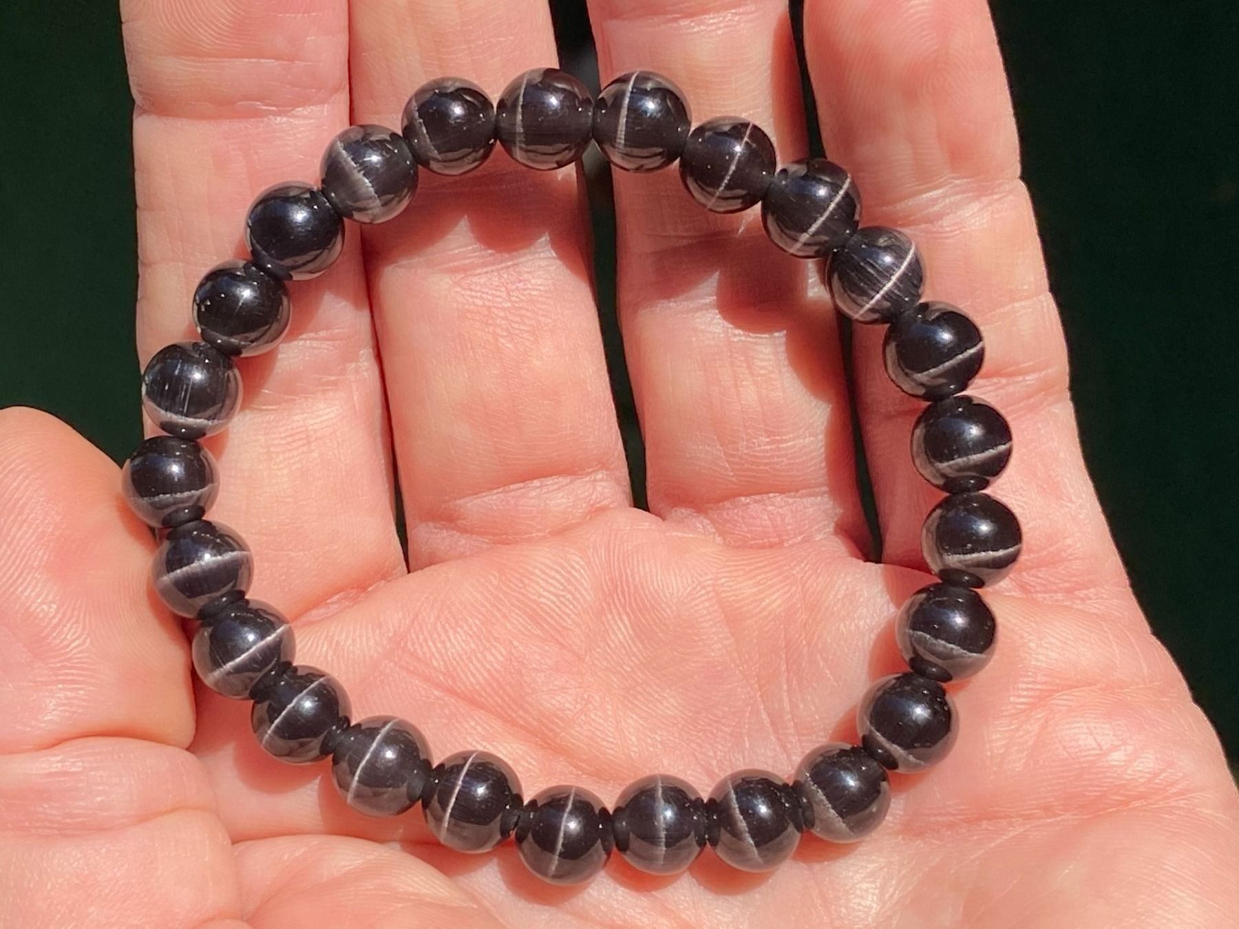 Bracciali & Braccialetti: Armband mit Katzenaugen – Nuovo e nell'imballaggio originale da Matten b. Interlaken venduto da kero71 3