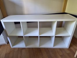 IKEA Kallax Regal, weiss, 8 Fächer, 147x77x39 cm, gebraucht
