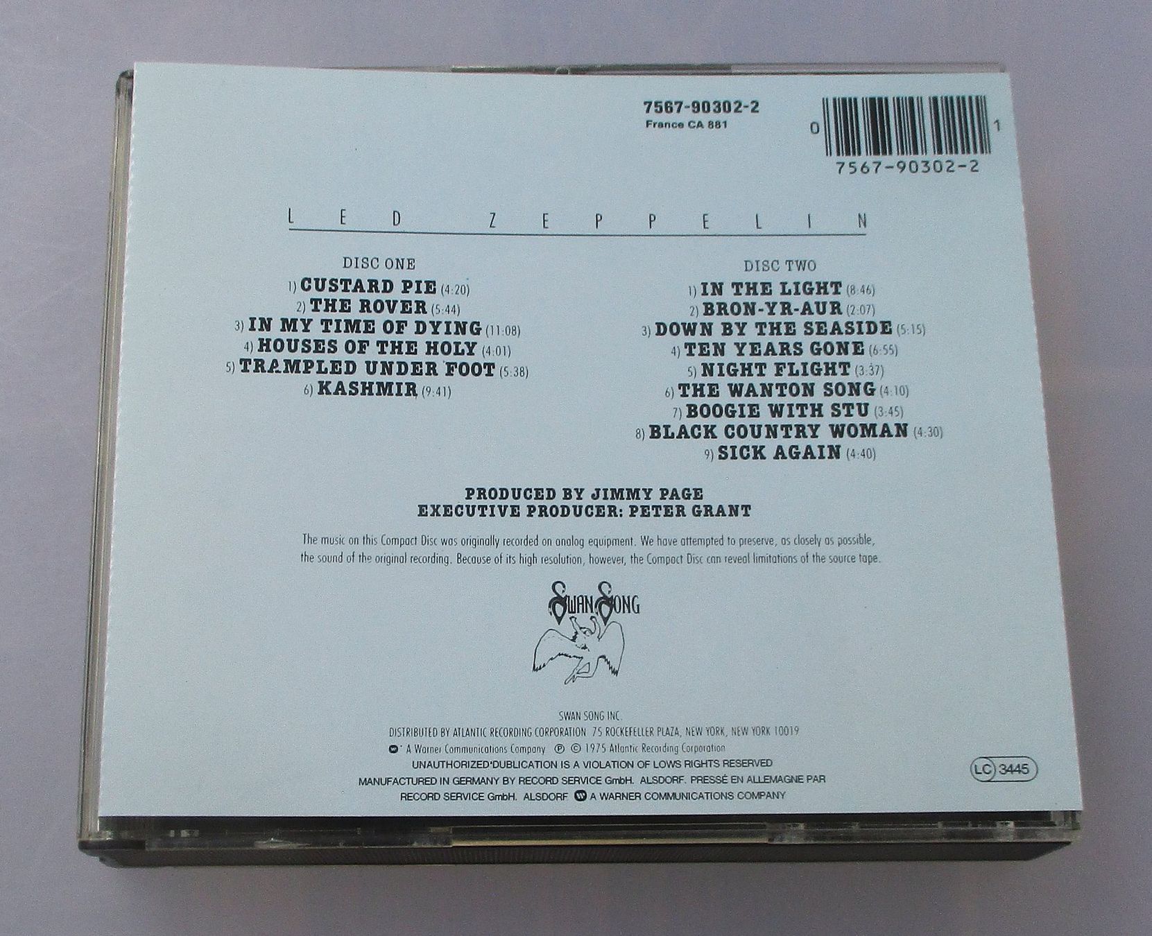 CD: LED ZEPPELIN - Physical Graffiti 2-CD Fatbox – Usato da Wattwil venduto da Muriel11 1