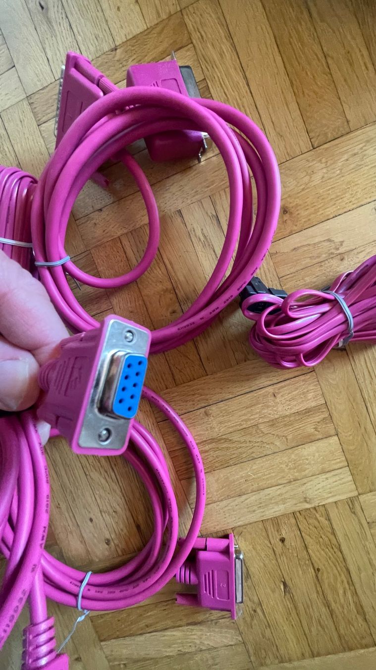 Cavi: Pinke Computer Drucker Modem Kabel diverse Anschlüsse – Nuovo (secondo la descrizione) da Glattfelden venduto da cybermaxx 4