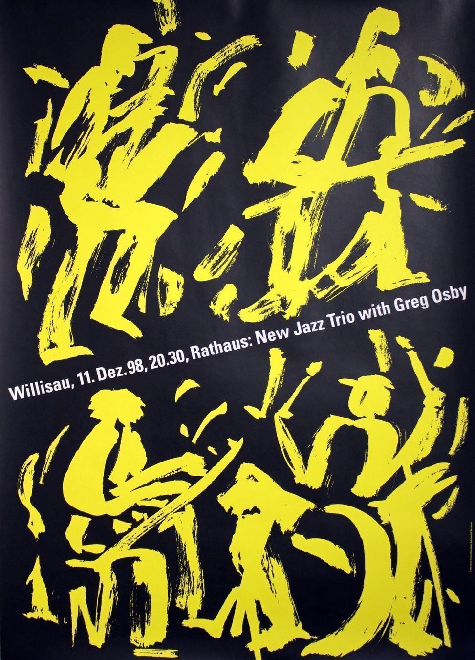 Poster & Bilder: Jazz Trio with Greg Osby '98 - Troxler – Gebraucht aus Eggenwil von Joyart