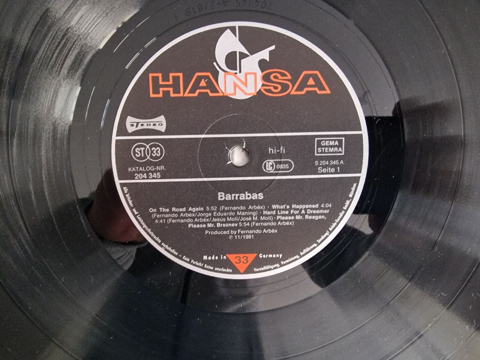 Dischi in vinile: Barrabas - Piel de Barrabas – Usato da Pfaffnau venduto da gunport 6