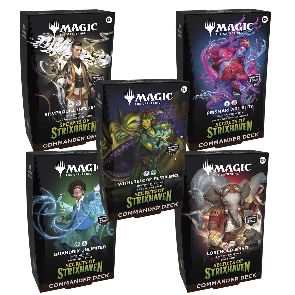 Magic The Gathering Carte collezionabili: Magic: The Gathering Strixhaven Commander Decks - Sealed – Nuovo e nell'imballaggio originale da Ettingen venduto da Schappo