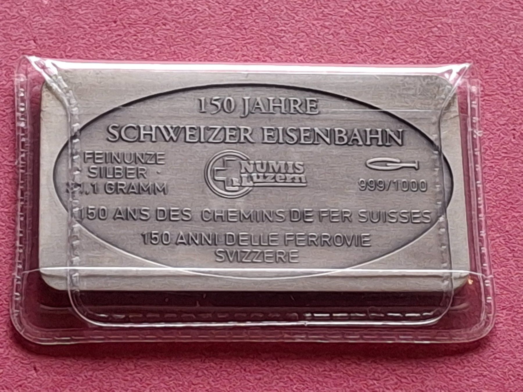 Edelmetalle: CH EISENBAHN - BERNER-OBERLAND-BAHN - OVP – Gebraucht aus Boniswil von dpd4coins 1