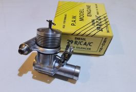 P.A.W DIESEL Model Engine 29 R/C A/C with silencer Collector