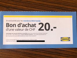 Bon 20.- IKEA rabais en ligne 31.08.26 dès 150.- d'achat
