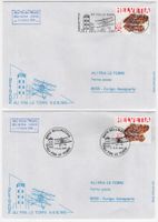 2 Flugbriefe 7-8.10.96 Bellinzona - Zürich / echt Gelaufen
