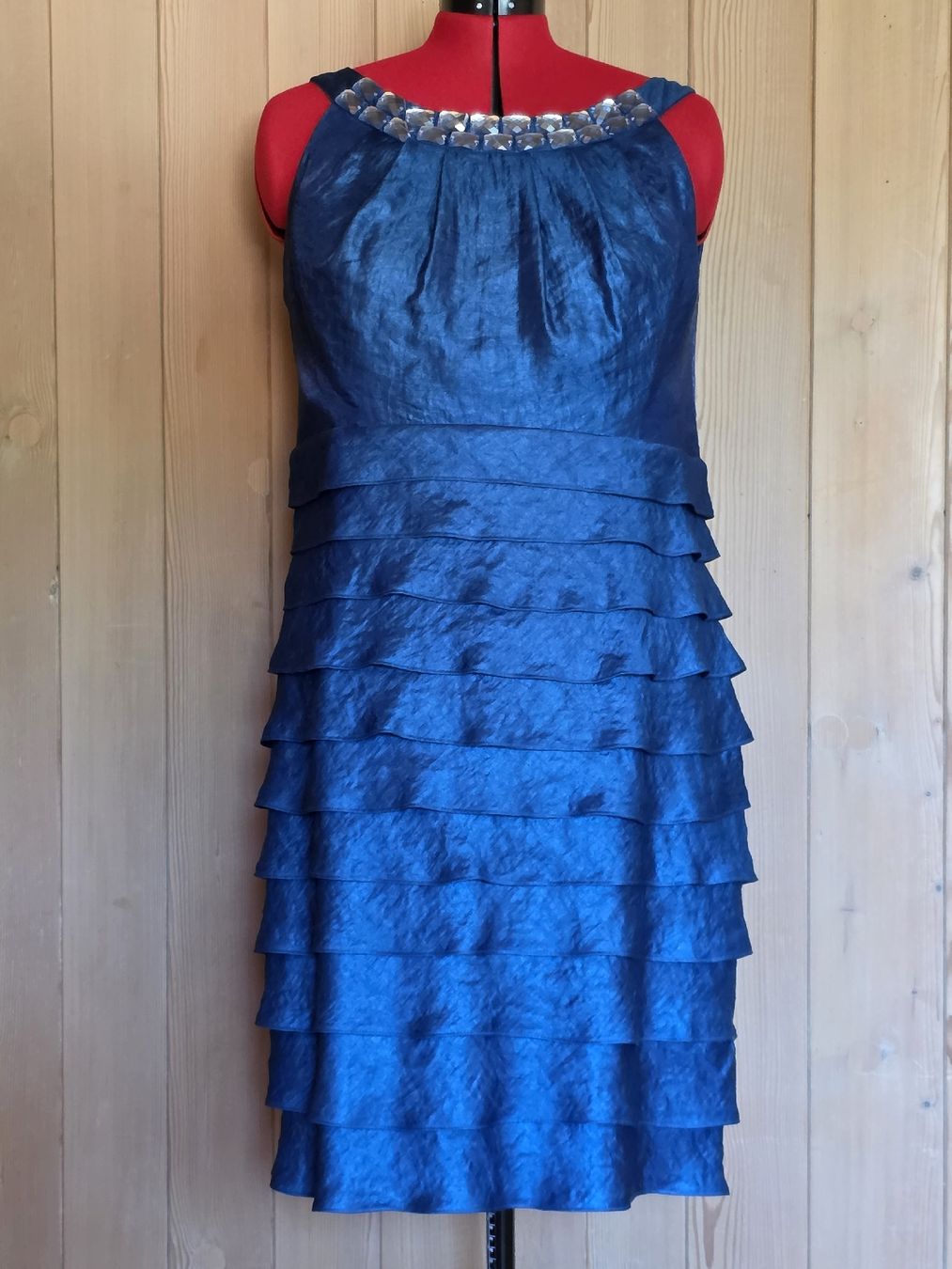 Vestiti: Blaues Cocktail- Kleid – Usato da Werthenstein venduto da aba_2qmt