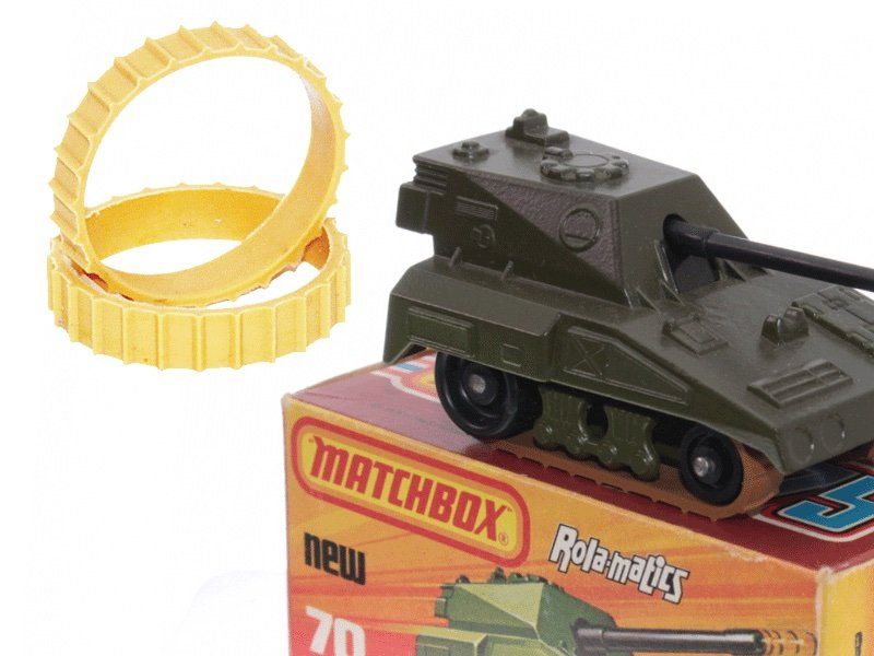 Matchbox Modellautos: Matchbox SuperFast No. 70 Self Propelled Gun Repl. Tracks – Neu (gemäss Beschreibung) aus Zufikon von MatchboxCorner