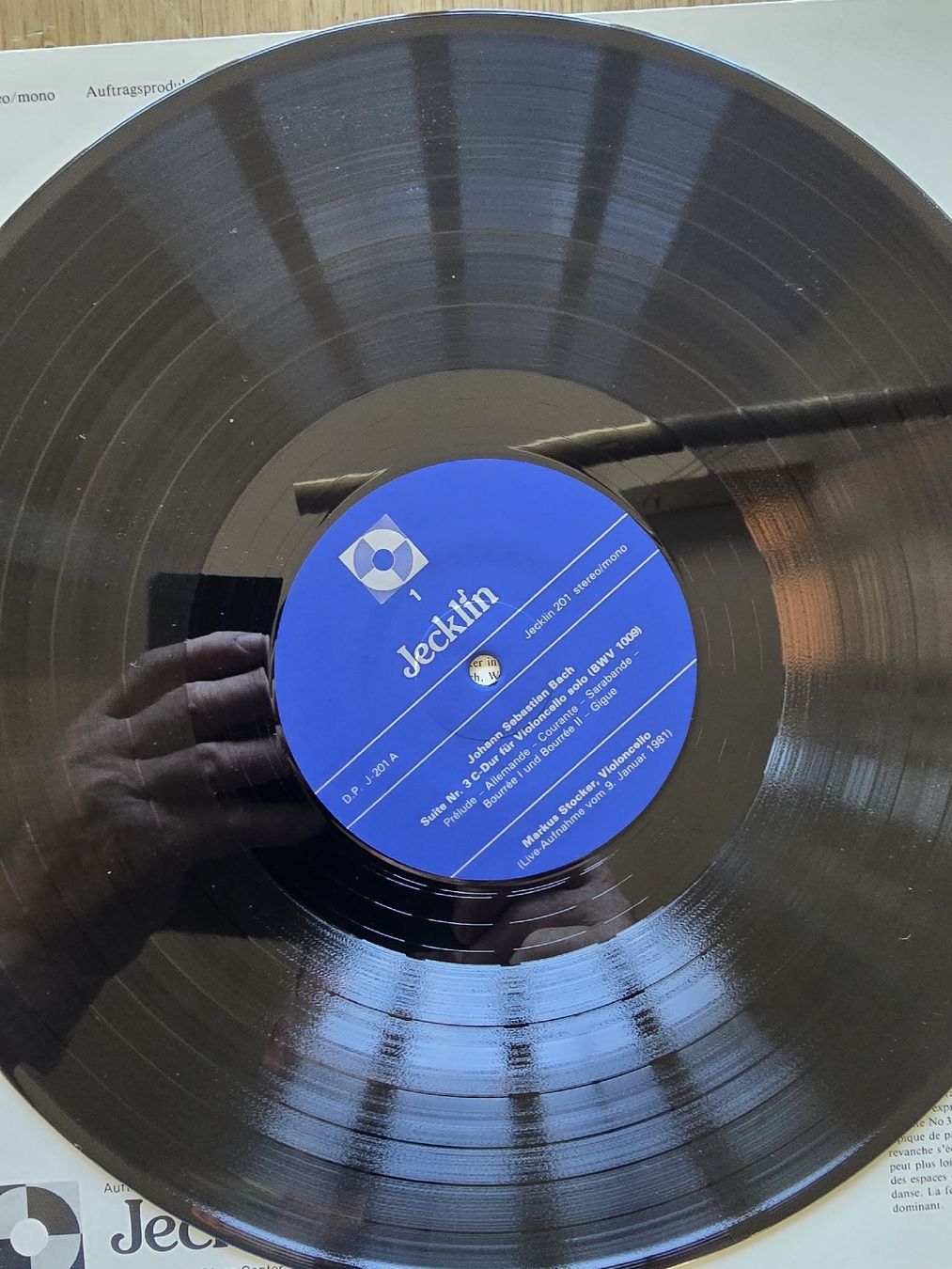 Dischi in vinile: Markus Stocker Live Bach Suiten 3, 5 – Usato da Hedingen venduto da mickway 2