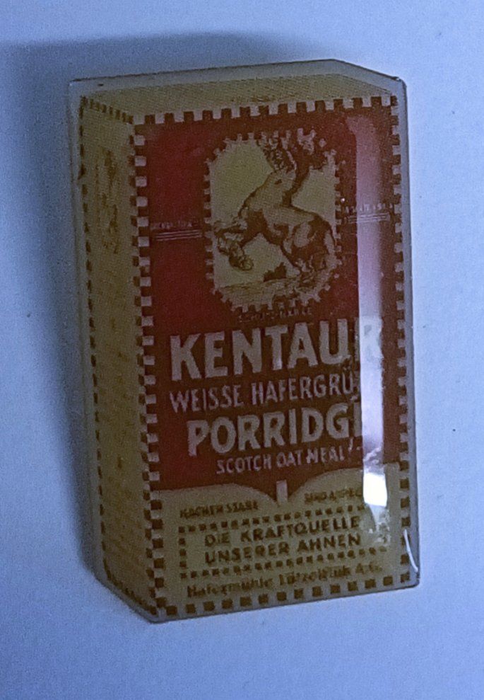 Placchette & Badge: Pin Kentaur Porridge – Usato da Köniz venduto da VintagePin