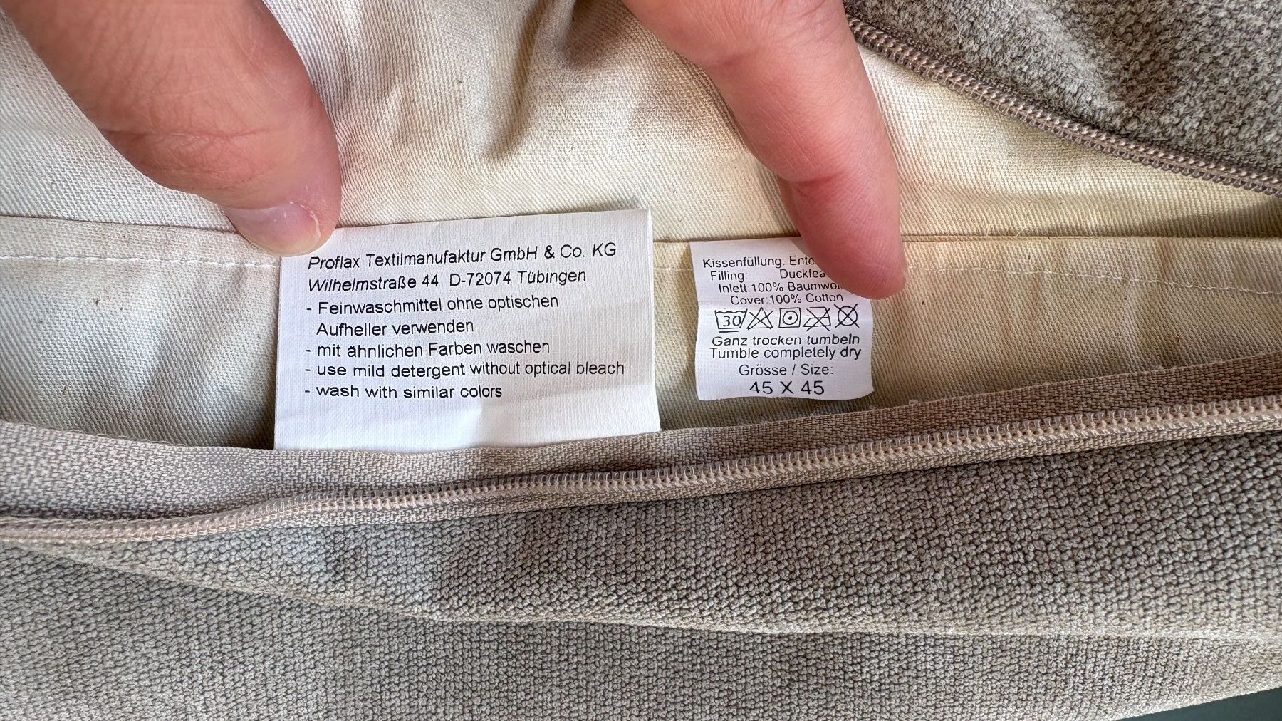 Kissen: Proflax Brook Stone pillowcase – Neu (gemäss Beschreibung) aus Adliswil von fashionholic 5