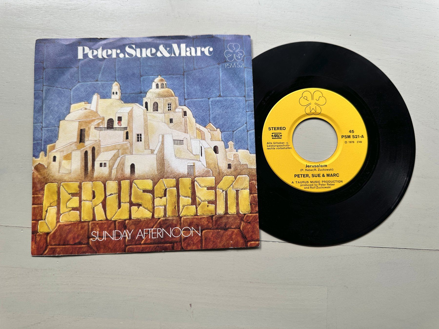 Dischi in vinile: PETER SUE & MARC SCHELL Single SWISS Kult Jerusalem – Usato da Basel venduto da Partridge
