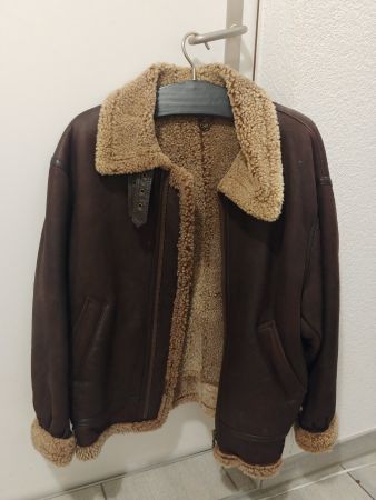 Lammfell Lederjacke Braun Unisex Neuwertig Top Qualität!