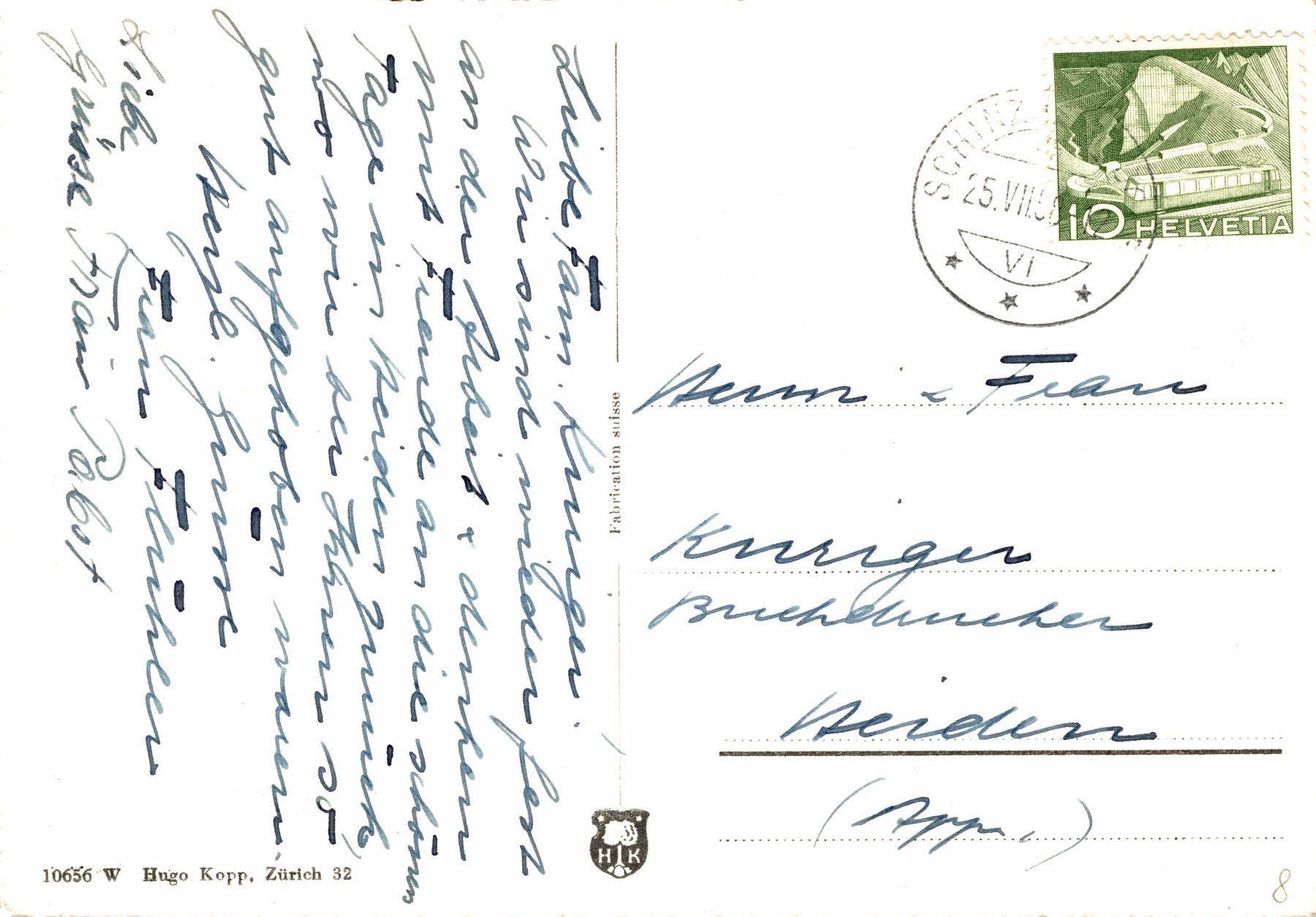 Cartoline postali: Schinznach - Dorf (Aarg.) – Usato da Bronschhofen venduto da Astore 1