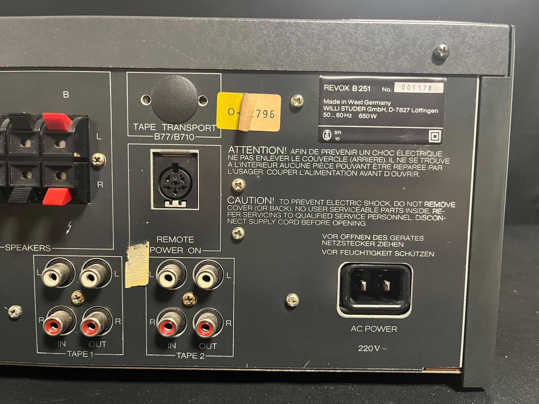 Revox Amplificatori: Revox B251 Vollverstärker – Usato da Wettingen venduto da Nadja_Cri 8