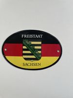 Sachsen Emailschild,Freistaat Sachsen,Deko Rarität TOP! (58)