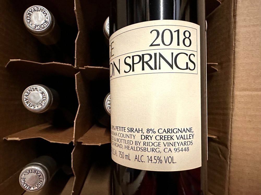 12 Fl. Ridge Lytton Springs 2018 96/100 Parker Kaufen auf Ricardo