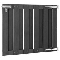 Gartentor WPC 100 x 80 cm Grau
