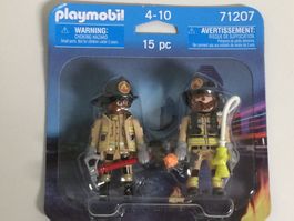 PLAYMOBIL DUO PACK FIGURES 71207 VIGILI DEL FUOCO new