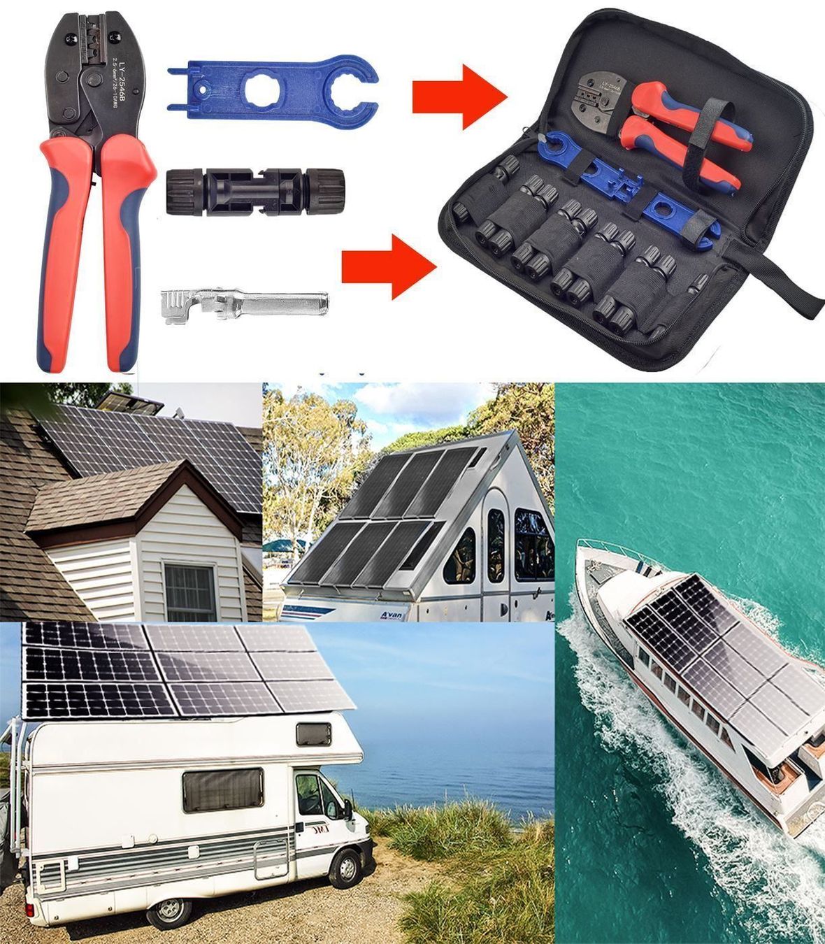 Tutti gli attrezzi: Crimpwerkzeug set Solar Crimpzange – Nuovo (secondo la descrizione) da Thun venduto da onlino 9