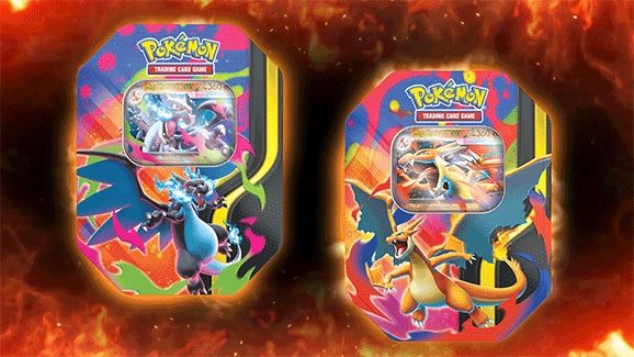 Pokémon Carte collezionabili: Pokémon Mega Charizard EX Tin En Artwork Set Sealed OVP – Nuovo e nell'imballaggio originale da Schaffhausen venduto da JS-Poketrading