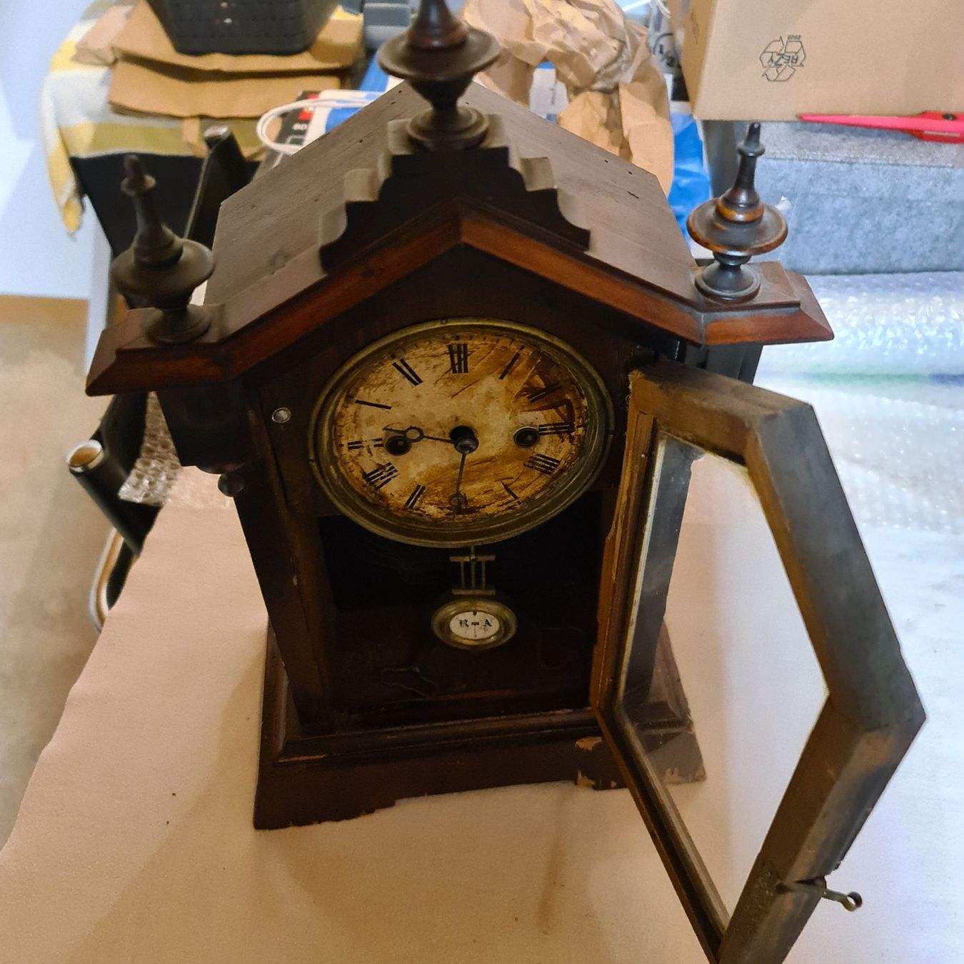 Orologi: Tischuhr / Antik / Sehr alt / läuft – Usato da Hütten venduto da Edeli5 3