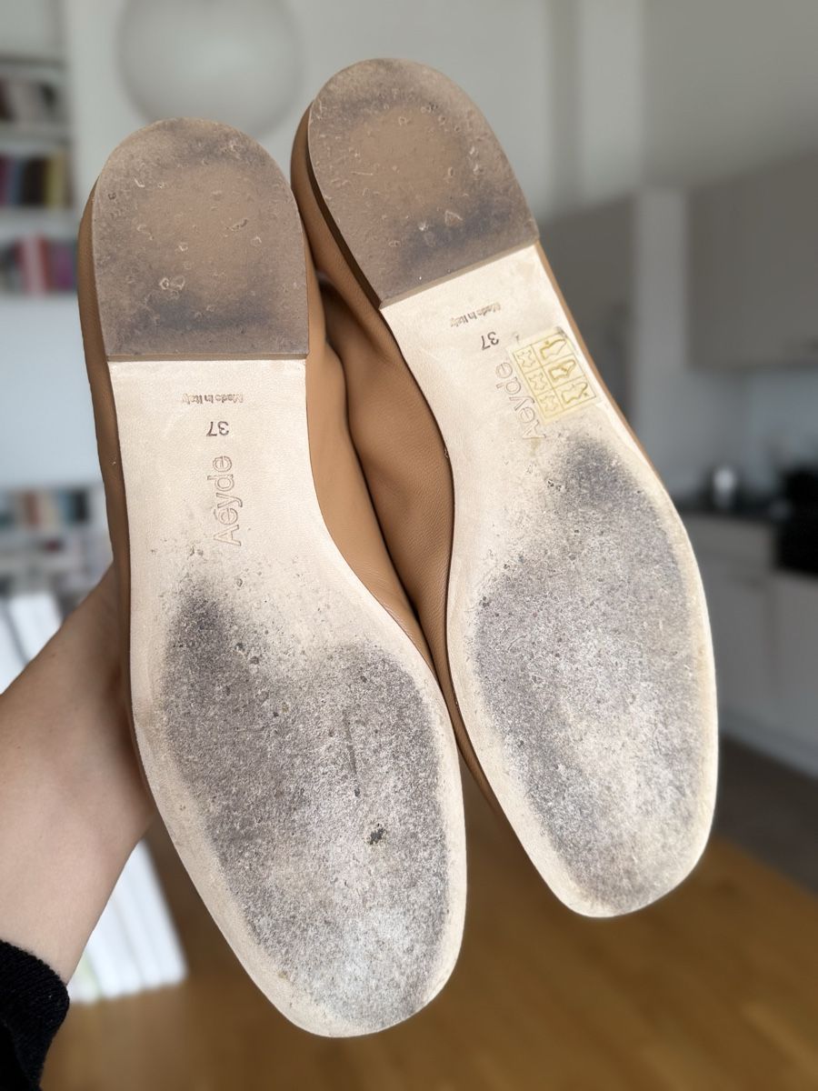 Aeyde Scarpe da donna: Aeyde Leather Ballet Flats - Size 37 - Light Brown Tone – Nuovo (secondo la descrizione) da Zürich venduto da gracieteS 1