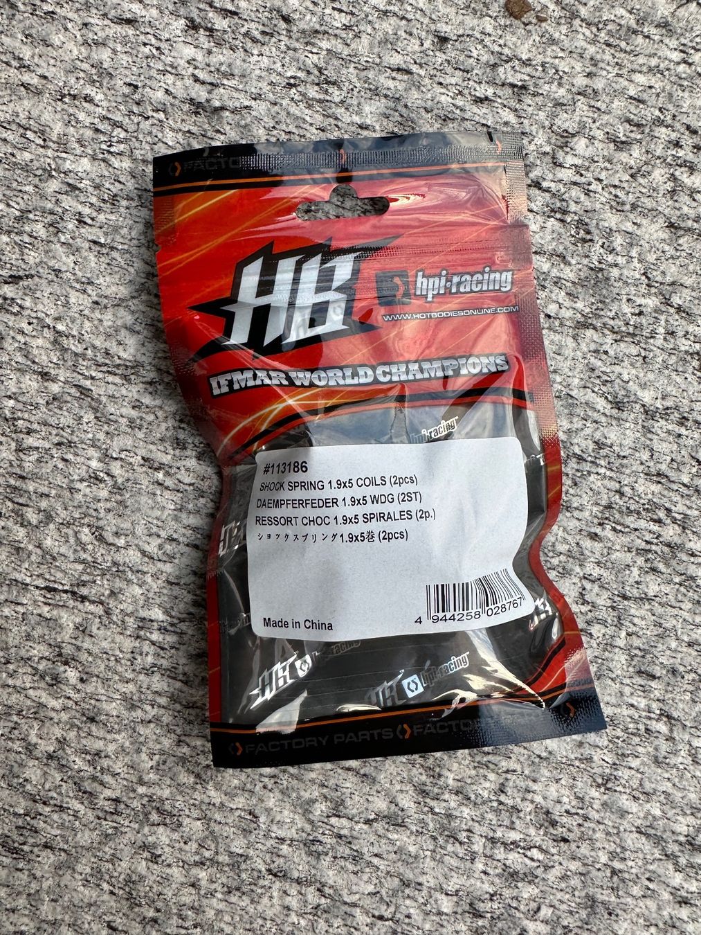 HPI Modellismo RC: HPI 113186 SHOCK SPRING 1.9x5 COILS – Nuovo e nell'imballaggio originale da Chiasso venduto da Carrara-Modellismo 1