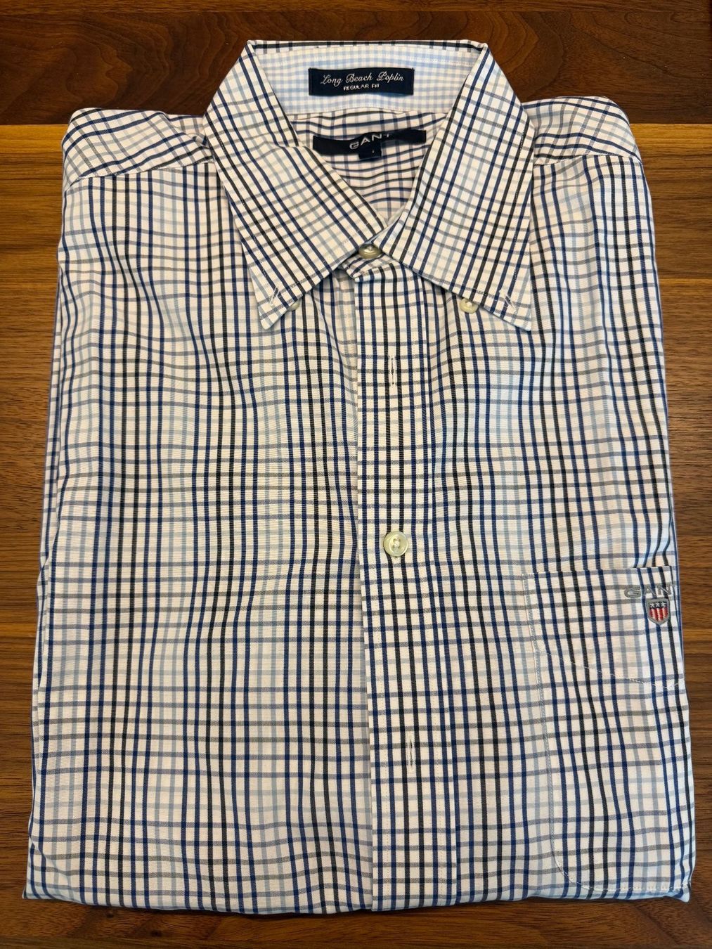 Gant Camicie: Hemd Gant Grösse M, Langarm, blau – Usato da Uster venduto da pamakemi