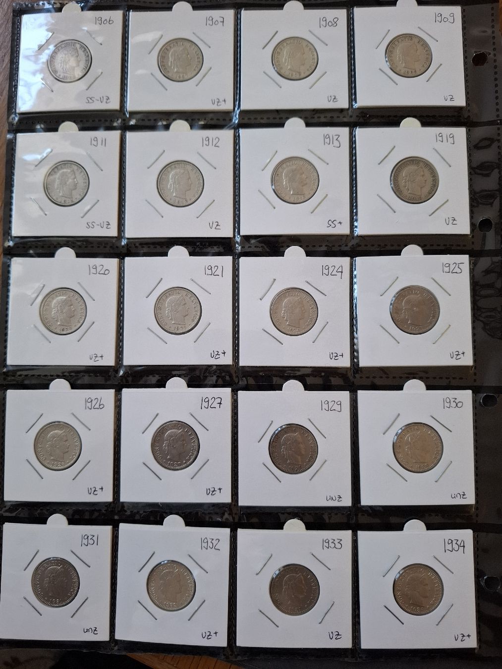 Tutti le monete: 20 Rappen Sammlung nr.29 – Usato da Hunzenschwil venduto da Hardrock6 1