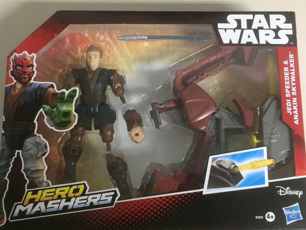 Star Wars Hero Mashers – Jedi Speeder Mit Anakin Skywalker Figur & Zubehör