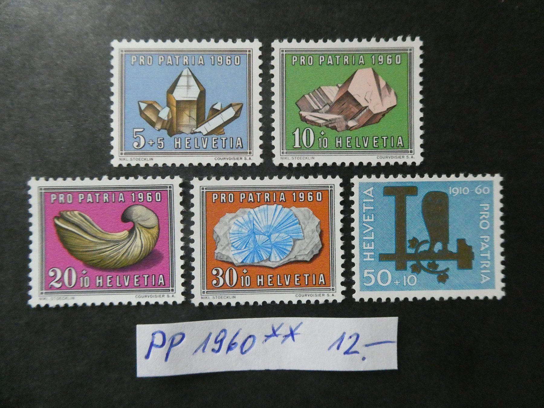 Alle Briefmarken: Pro Patria 1960 postfrisch – Gebraucht aus Lausen von Herbamare01