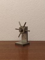 Vintage Stahl Modell Steurrad Briefbeschwerer kleines Objekt