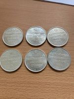 6 x 5 Franken Landi Silber je 19.5 Gramm