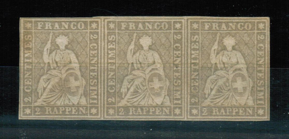 Tutti i francobolli: Strubel Nr.21G - Dreierstreifen ** postfrisch – Nuovo (secondo la descrizione) da Bern venduto da peri02