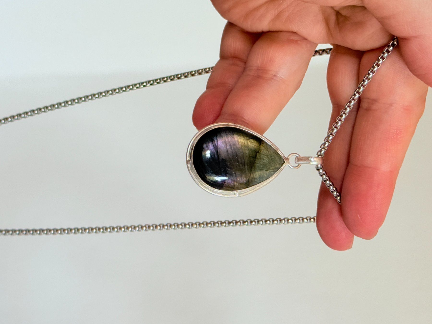 Ketten: Collier labradorite, élégant et tendance ✨ – Neu und originalverpackt aus Genève von AWWA 5