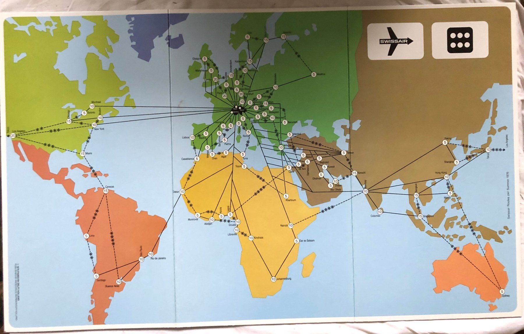 Giochi: SWISSAIR - Brettspiel - 1979 – Usato da Schaffhausen venduto da durruti 3