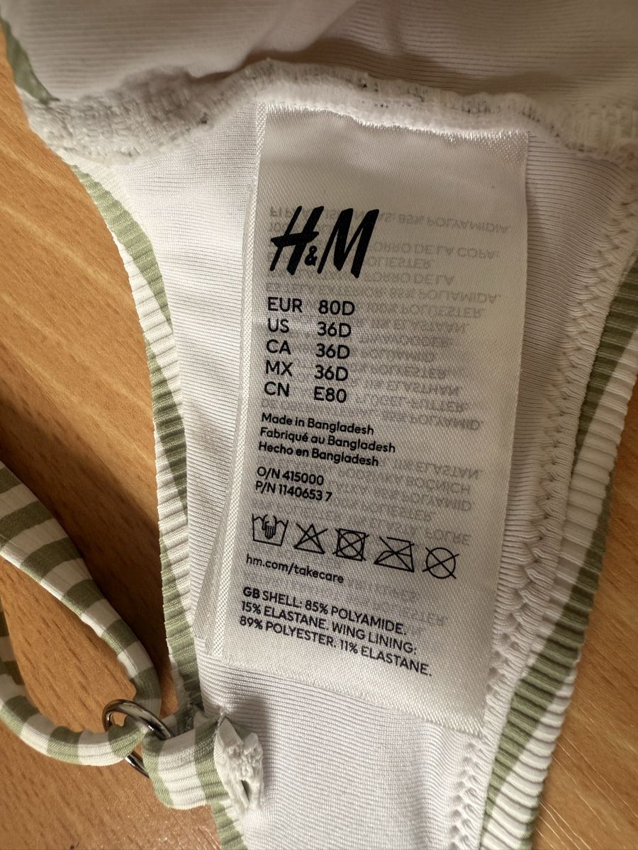 H&M Costumi da bagno & Bikini: H&M Bikini Oberteil Gr. 80D (36D)  – Nuovo (secondo la descrizione) da Grenchen venduto da denosh 1