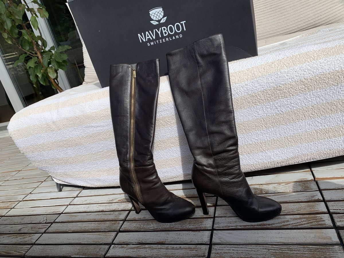 Navyboot Damenschuhe: Navyboot Lederstiefel, Gr. 39 – Neu (gemäss Beschreibung) aus Uster von snickers3 1
