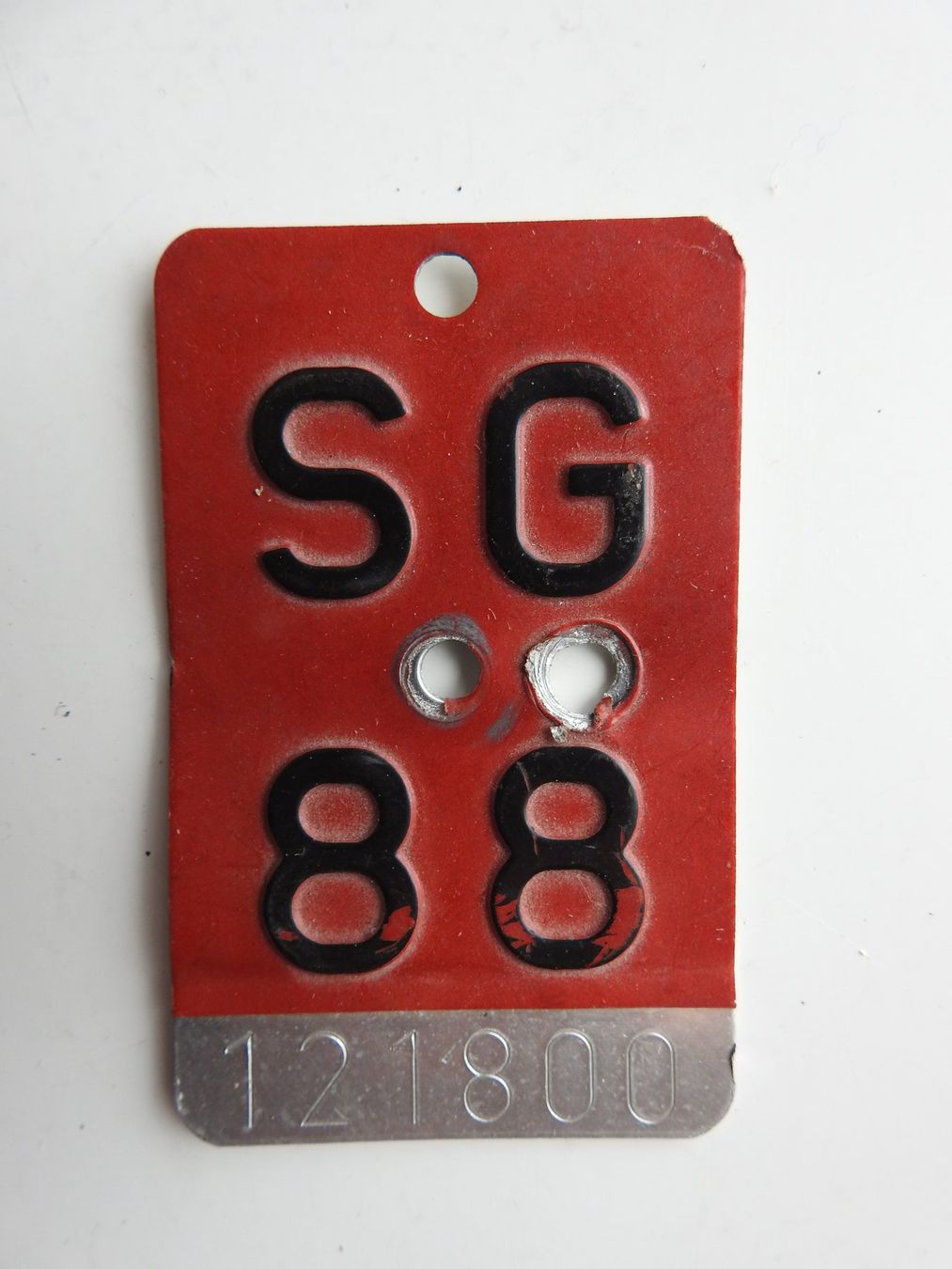 Insegne: Velonummer SG 88 (Vintage) – Usato da Uznach venduto da killroy99