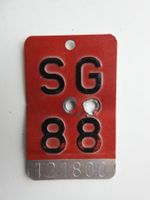 Velonummer SG 88 (Vintage)
