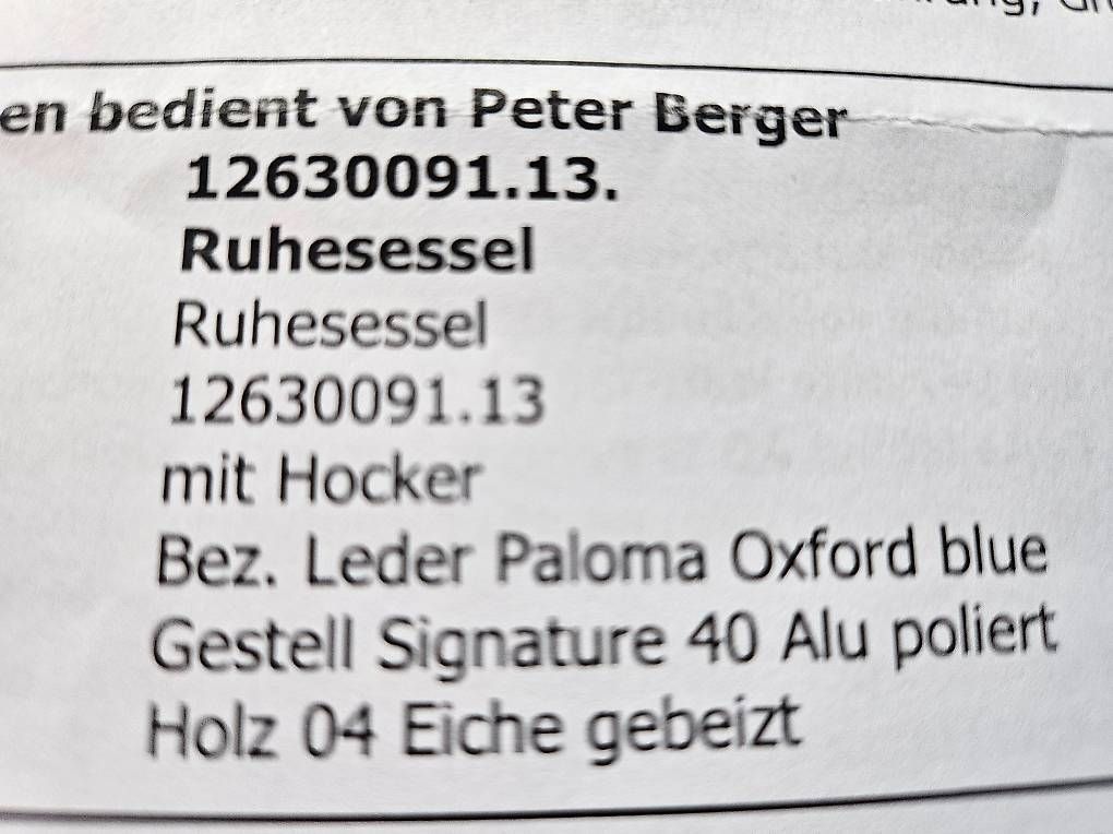 Poltrone: Stresless Sessel Paloma Oxford Blau Eiche – Usato da Eschen venduto da gue_zbm6